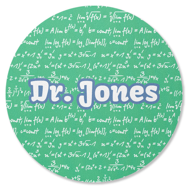 Custom Equations Round Rubber Backed Coaster (Personalized)