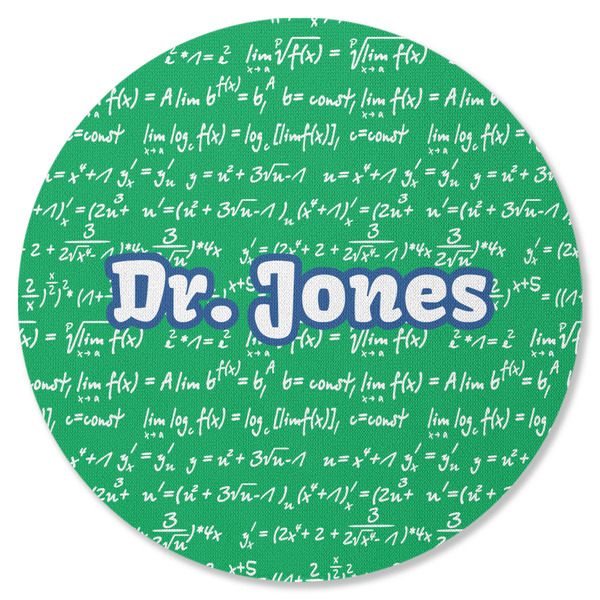 Equations Round Coaster Rubber Back - Single