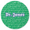 Equations Round Rubber Backed Coaster (Personalized)