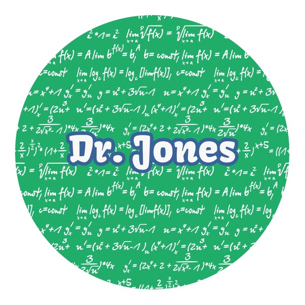 Custom Equations Round Decal - XLarge (Personalized)