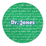 Equations 5' Round Indoor Area Rug (Personalized)