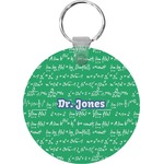Equations Round Plastic Keychain (Personalized)