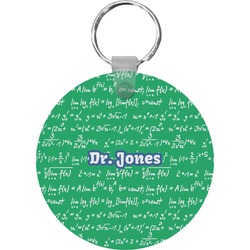 Equations Round Plastic Keychain (Personalized)