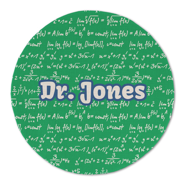 Custom Equations Round Linen Placemat - Single Sided (Personalized)