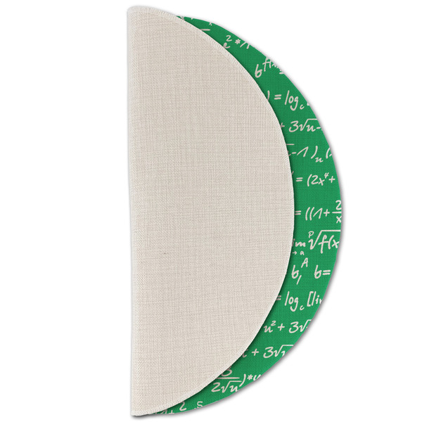 Equations Round Linen Placemats - HALF FOLDED (single sided)