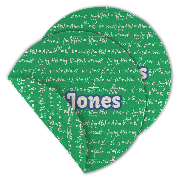 Equations Round Linen Placemats - MAIN (Double-Sided)