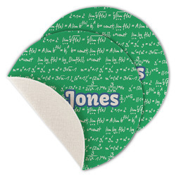 Equations Round Linen Placemat - Single Sided - Set of 4 (Personalized)