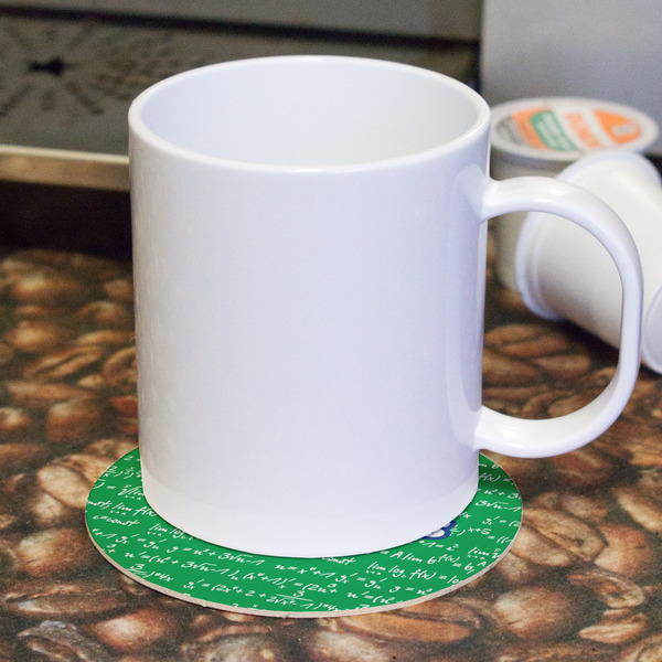 Equations Round Paper Coaster - With Mug