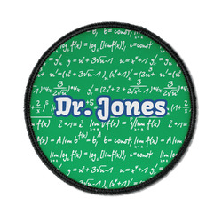 Equations Iron On Round Patch w/ Name or Text