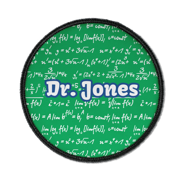 Custom Equations Iron On Round Patch w/ Name or Text