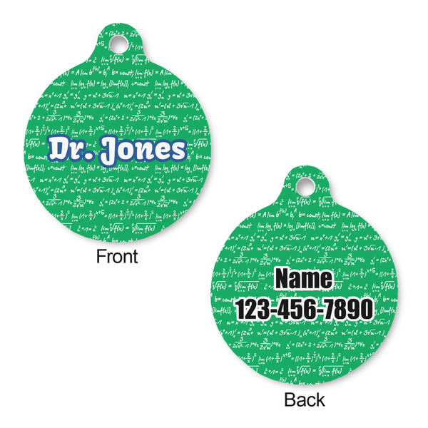 Equations Round Pet ID Tag - Large - Approval