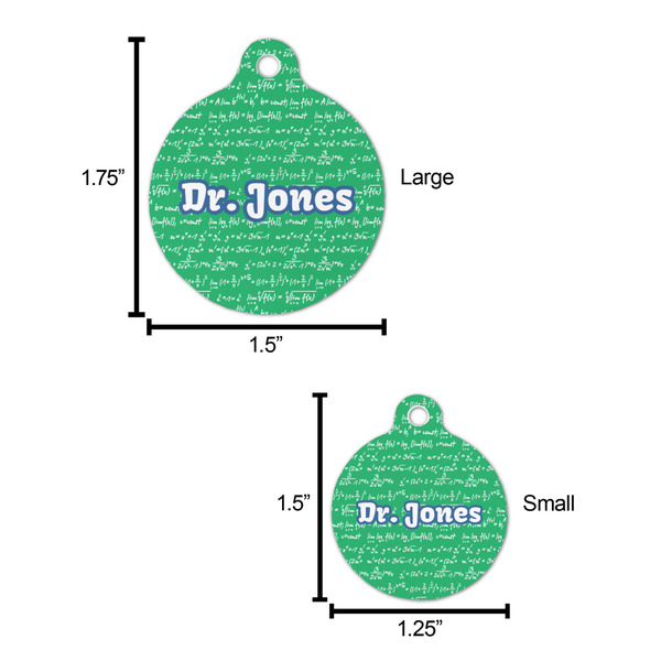 Equations Round Pet ID Tag - Large - Comparison Scale