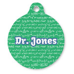 Equations Round Pet ID Tag - Large (Personalized)