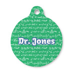 Equations Round Pet ID Tag - Small (Personalized)