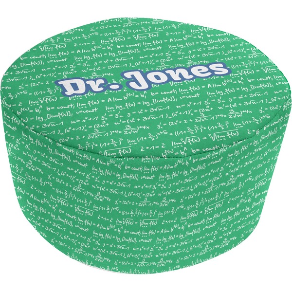 Custom Equations Round Pouf Ottoman (Personalized)