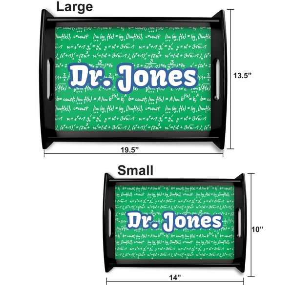 Equations Serving Tray Black Sizes