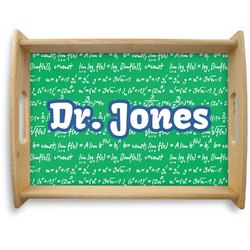 Equations Natural Wooden Tray - Large (Personalized)