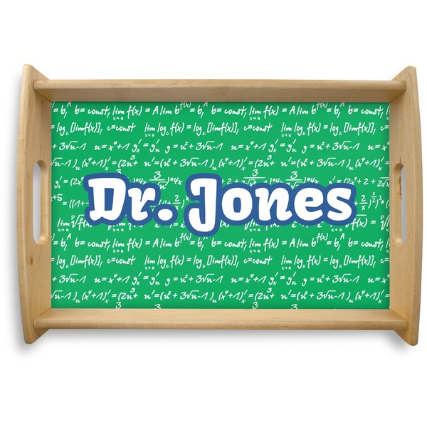 Custom Equations Natural Wooden Tray - Small (Personalized)