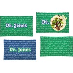 Equations Set of 4 Glass Rectangular Lunch / Dinner Plate (Personalized)