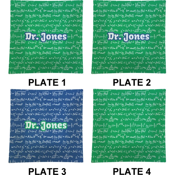 Equations Set of Square Dinner Plates (Approval)