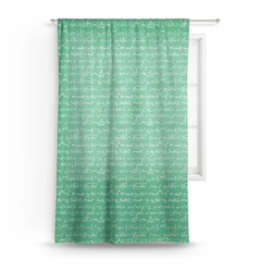 Equations Sheer Curtain - 50"x84" (Personalized)