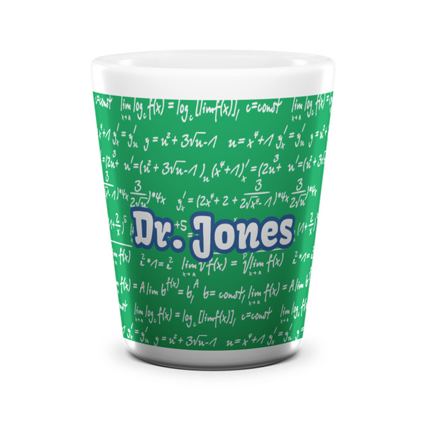 Equations Shot Glass - White - FRONT
