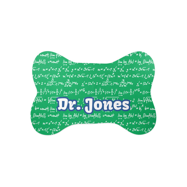 Custom Equations Bone Shaped Dog Food Mat (Small) (Personalized)