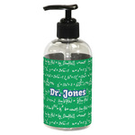 Equations Plastic Soap / Lotion Dispenser (8 oz - Small - Black) (Personalized)