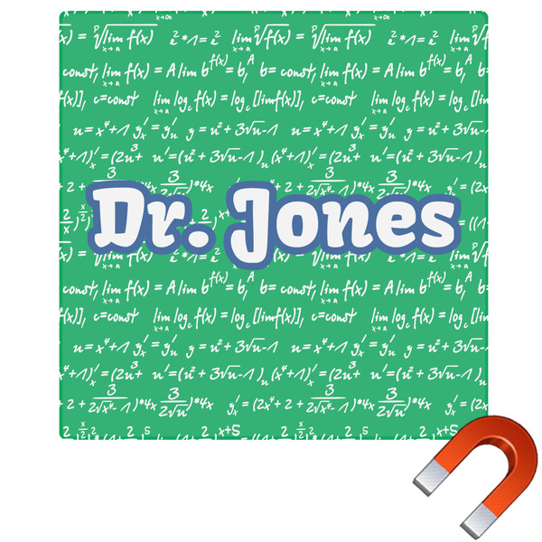 Custom Equations Square Car Magnet - 10" (Personalized)