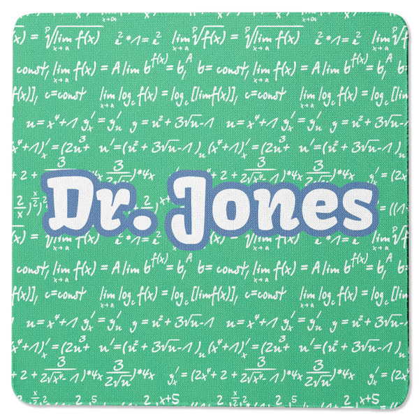 Custom Equations Square Rubber Backed Coaster (Personalized)