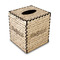 Equations Square Tissue Box Covers - Wood - Front