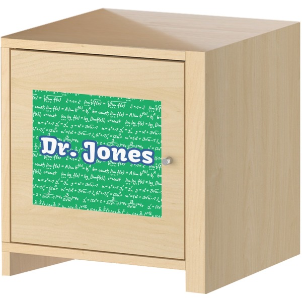 Equations Square Wall Decal on Wooden Cabinet