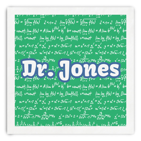 Custom Equations Paper Dinner Napkins (Personalized)