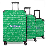Equations 3 Piece Luggage Set - 20" Carry On, 24" Medium Checked, 28" Large Checked (Personalized)