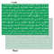Equations Tissue Paper - Heavyweight - Small - Front & Back