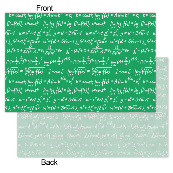 Equations Tissue Paper - Lightweight - Small - Front & Back