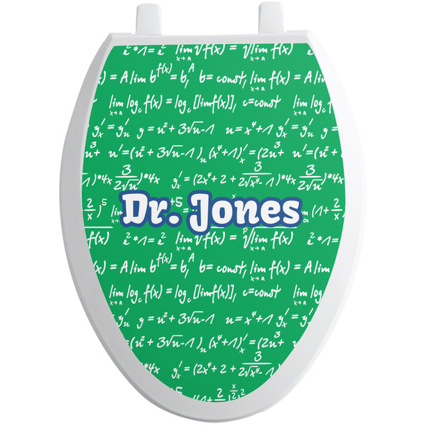 Custom Equations Toilet Seat Decal - Elongated (Personalized)