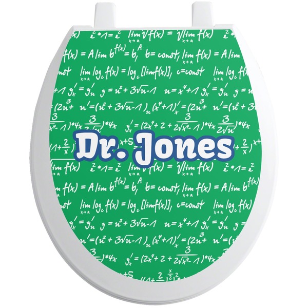 Custom Equations Toilet Seat Decal - Round (Personalized)