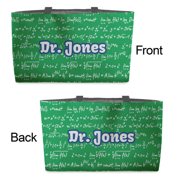 Equations Tote w/Black Handles - Front & Back Views