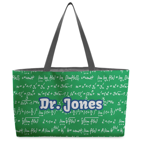 Custom Equations Beach Totes Bag - w/ Black Handles (Personalized)