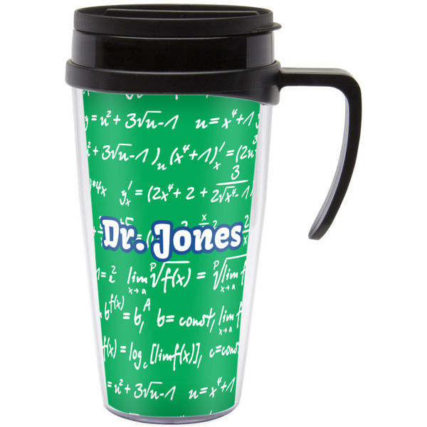 Custom Equations Acrylic Travel Mug with Handle (Personalized)