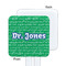 Equations White Plastic Stir Stick - Single Sided - Square - Approval