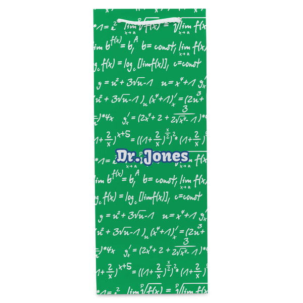 Equations Wine Gift Bag - Gloss - Front