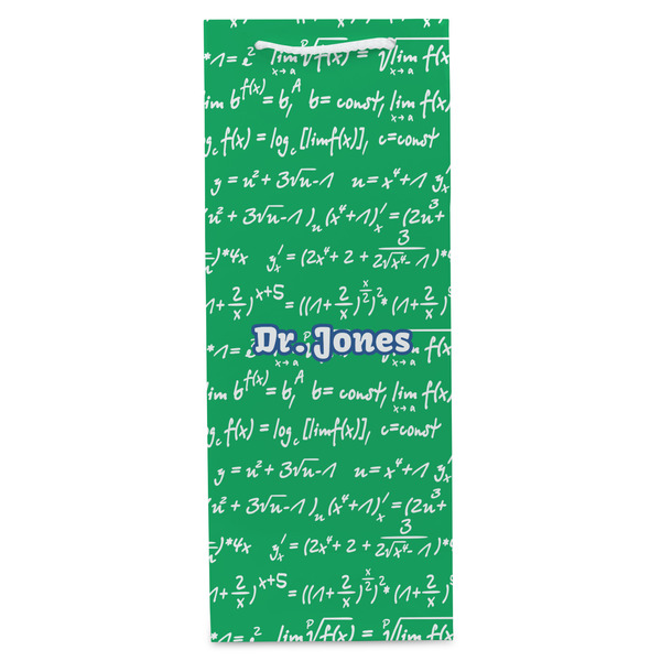 Equations Wine Gift Bag - Matte - Front