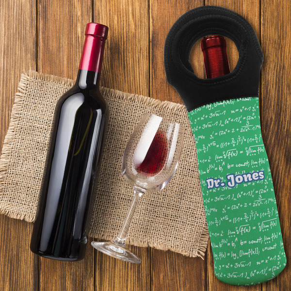 Equations Wine Tote Bag - FLATLAY