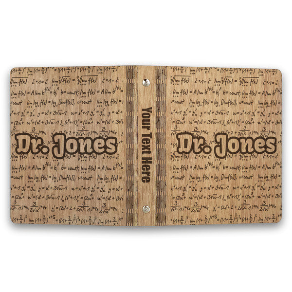 Equations Wood 3-Ring Binders - 1" Half-Letter - Approval