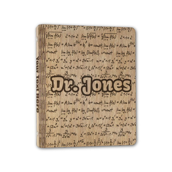 Custom Equations Wood 3-Ring Binder - 1" Half-Letter Size (Personalized)