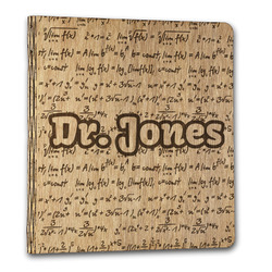 Equations Wood 3-Ring Binder - 1" Letter Size (Personalized)