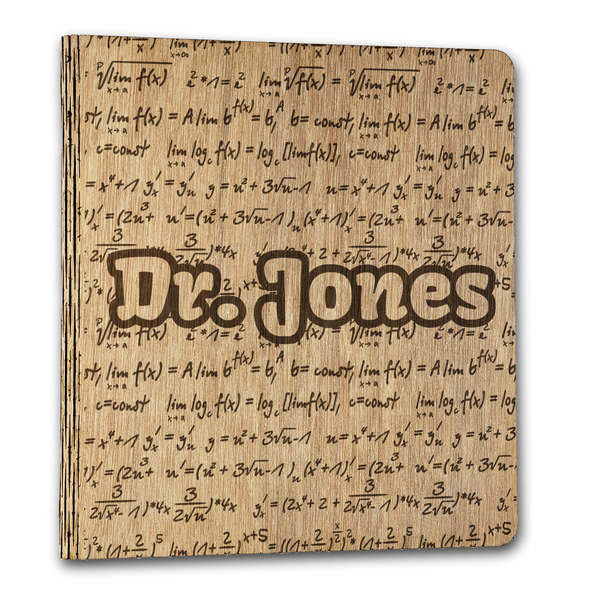 Custom Equations Wood 3-Ring Binder - 1" Letter Size (Personalized)
