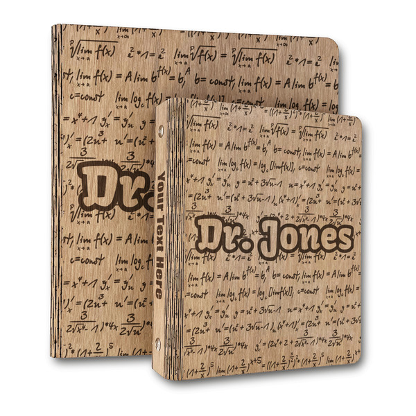 Custom Equations Wood 3-Ring Binder (Personalized)